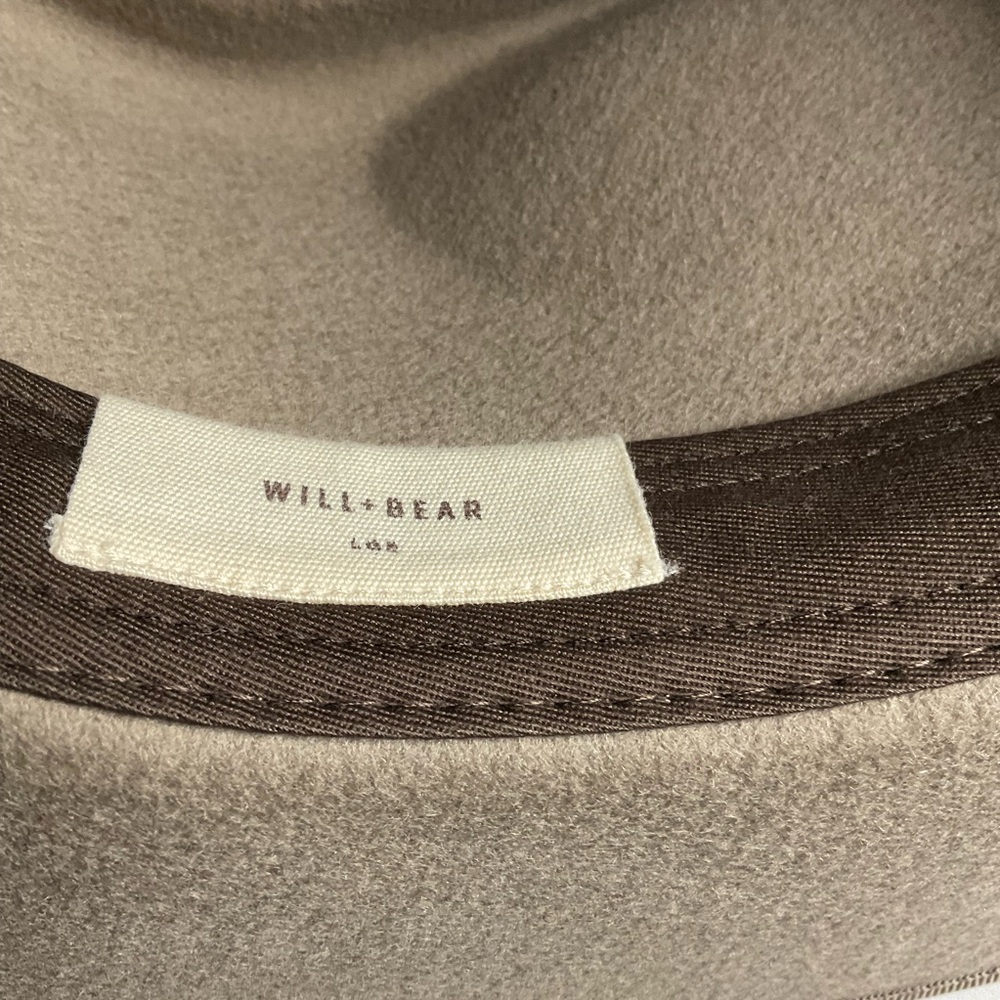 Will + Bear Unisex Calloway Fawn Australian Wool Felt Fedora Hat - Picture 7 of 10